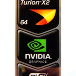 Original AMD Turion X2 64 NVIDIA WiFi Certified Sticker 18 x 43.5 [320]