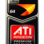 Original AMD Turion X2 Ultra 64 / ATI Radeon  4000 Series Sticker 18.5 x 43.5mm [425]