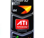 Original AMD Turion X2 Ultra 64 / ATI / Signal Up Sticker 18.5 x 43.5mm [303]