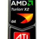Original AMD Turion X2 Ultra 64 / ATI Radeon / 3000 Series Sticker 18 x 43.5mm [460]