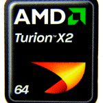 Original AMD Turion X2 64 Sticker 18 x 21.5mm [422]