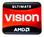 Original AMD Ultimate VISION Sticker 16.5mm x 20mm [288]