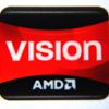 Original AMD VISION Sticker 16.5mm x 20mm [286]