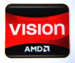 Original AMD VISION Sticker 16.5mm x 20mm [286]