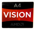 Original AMD VISION A4 Sticker 16.5 x 19.5mm [594]