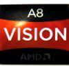 Original AMD VISION A8 Sticker 16.5 x 19.5mm [593]
