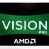 Original AMD VISION PRO Sticker 16.5 x 19.5mm [555]