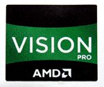 Original AMD VISION PRO Sticker 16.5 x 19.5mm [555]