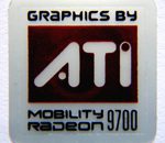 Original Graphics by ATI Mobility Radeon 9700 Sticker 20 x 20mm [207]