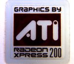 Original ATI Radeon Express 200 Sticker 15 x 15mm [141]