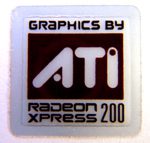 Original ATI Radeon Express 200 Sticker 15 x 15mm [141]