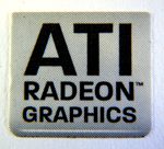 Original ATI Radeon Graphics Sticker 14 x 16mm [282]