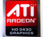 Original ATI Radeon HD3430 Graphics Sticker 13.5 x 15mm[279]