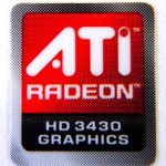 Original ATI Radeon HD3430 Graphics Sticker 13.5 x 15mm[279]
