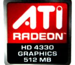 Original ATI Radeon HD4330 Graphics 512MB Sticker 16 x 16.5mm [370]