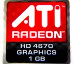 Original ATI Radeon HD4670 Graphics 1GB Sticker 16 x 16.5mm [293]