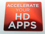 Original Accelerate your HD APPS Sticker 13.5 x 16mm [712]