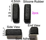 Acer Aspire One Rubber Feet (Square) 11mm(L) x 4.5mm(W) x 4.7mm(H) 2 pcs [617]