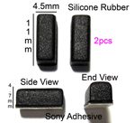 Acer Aspire One Rubber Feet (Square) 11mm(L) x 4.5mm(W) x 4.7mm(H) 2 pcs [617]