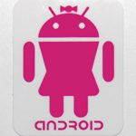 Android Girl Sticker 19 x 24mm [641]