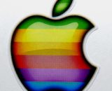 Apple Rainbow Sticker 26 x 31mm [631]