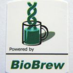 Powered by BioBrew Linux Sticker 19 x 24mm [538]