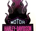 Harley Davidson Motorcycles Flames (Auto / Outdoor Sticker) 110 x 180mm [C19]