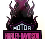 Harley Davidson Motorcycles Flames Sticker 50 x 90mm [C11]