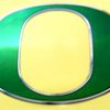University of Oregon Ducks Logo in Chrome 80 x 66mm / 3 1/4 x 2 5/8" [C21]
