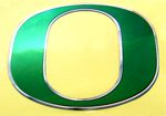 University of Oregon Ducks Logo in Chrome 80 x 66mm / 3 1/4 x 2 5/8" [C21]