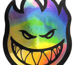 Spitfire Flame Head tie dyed sticker 60mmW x 80mmH / 3 1/8H"x 2 3/8W" [C32]