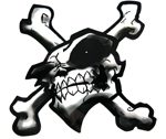 Skull and Crossbones PET Sticker 100mmW x 100mmH / 4"W x 4"H [C35]

This sticker is made out of PET plastic and uses UV resistant ink to prevent fading