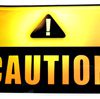CAUTION Sticker 100mm(H) x 150mm(W) / 4"(H) x 6"(H) [C36]