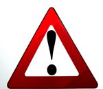 ATTENTION  Sticker 100mm(W) x 100mm(H) / 4"(W) x 4"(H) [C37]