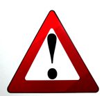 ATTENTION  Sticker 100mm(W) x 100mm(H) / 4"(W) x 4"(H) [C37]