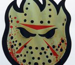 Spitfire Flame Head Hockey Mask sticker 60mmW x 80mmH / 3 1/8H"x 2 3/8W" [C44]