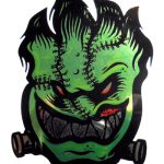 Spitfire Flame Head Frankenstein sticker 60mmW x 80mmH / 3 1/8H"x 2 3/8W" [C51]