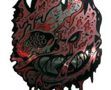 Spitfire Flame Head Maggots sticker 60mmW x 80mmH / 3 1/8H"x 2 3/8W" [C52]
