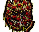 VATH Spitfire Flame Head Pizza sticker 58mmW x 80mmH / 3 1/8"H x 2 1/4"W [C59]