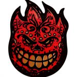 VATH Spitfire Flame Head Tribal sticker 60mmW x 81mmH / 3 1/4"H x 2 3/8"W [C62]
