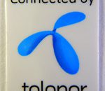Original Connected By Telenor Sticker 16 x 21mm [105]
