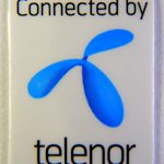 Original Connected By Telenor Sticker 16 x 21mm [105]