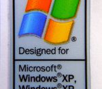 Original Designed for Windows XP x64 Edition Sticker 16 x 27mm [15]