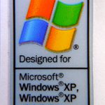 Original Designed for Windows XP x64 Edition Sticker 16 x 27mm [15]