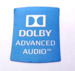 Original Dolby Advanced Audio Sticker 14.5 x 24mm  [687]