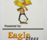 Powered by Eagle Linux Sticker 19 x 24mm [544]