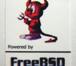 Powered by Free BSD Linux  Sticker 19 x 24mm [522]