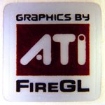 Original Graphics by ATI Fire GL Sticker 20 x 20mm [206]
