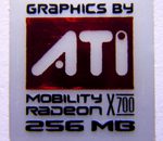 Original ATI Mobility Radeon X700 256MB Sticker 16 x 17.5mm [305]