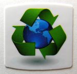 Green Energy / Recycle Sticker / Badge 20 x 20mm [607]